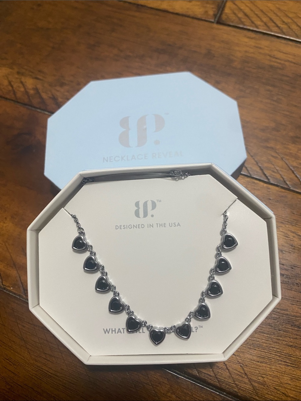 Bomb Party OG Originals Necklace - Black Onyx Cubic Zirconia - Hematite Plating